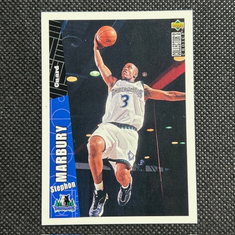 Stephon Marbury 1996-97 Collector's Choice Rookie RC #281 Minnesota Timberwolves